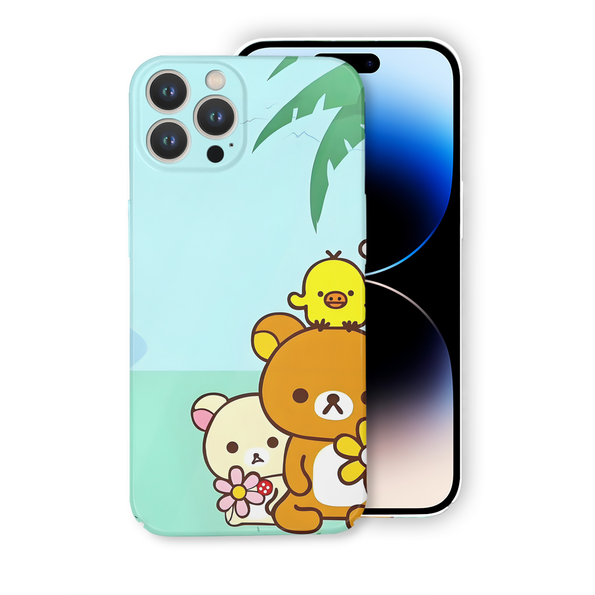 （画像用） リラックマ リラックマ キイロイトリ Rilakkuma Korilakkuma Kiiroitori 【iPhone 14シリーズ対応】ハードケース